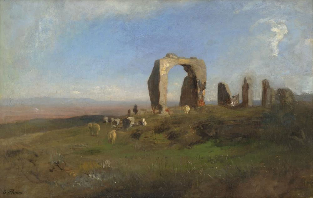 Rovine nella campagna romana